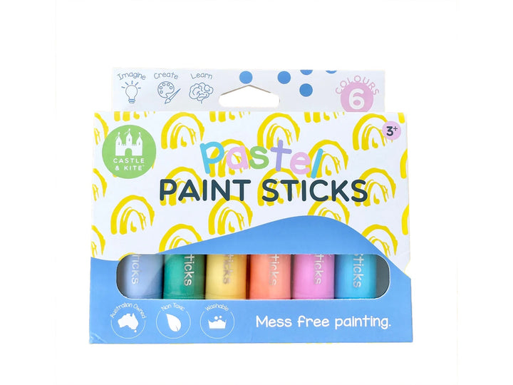 Castle and Kite - Paint Sticks - Pastel