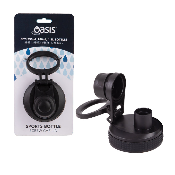 Oasis Stainless Steel Sports Bottle - Screw Cap Lid