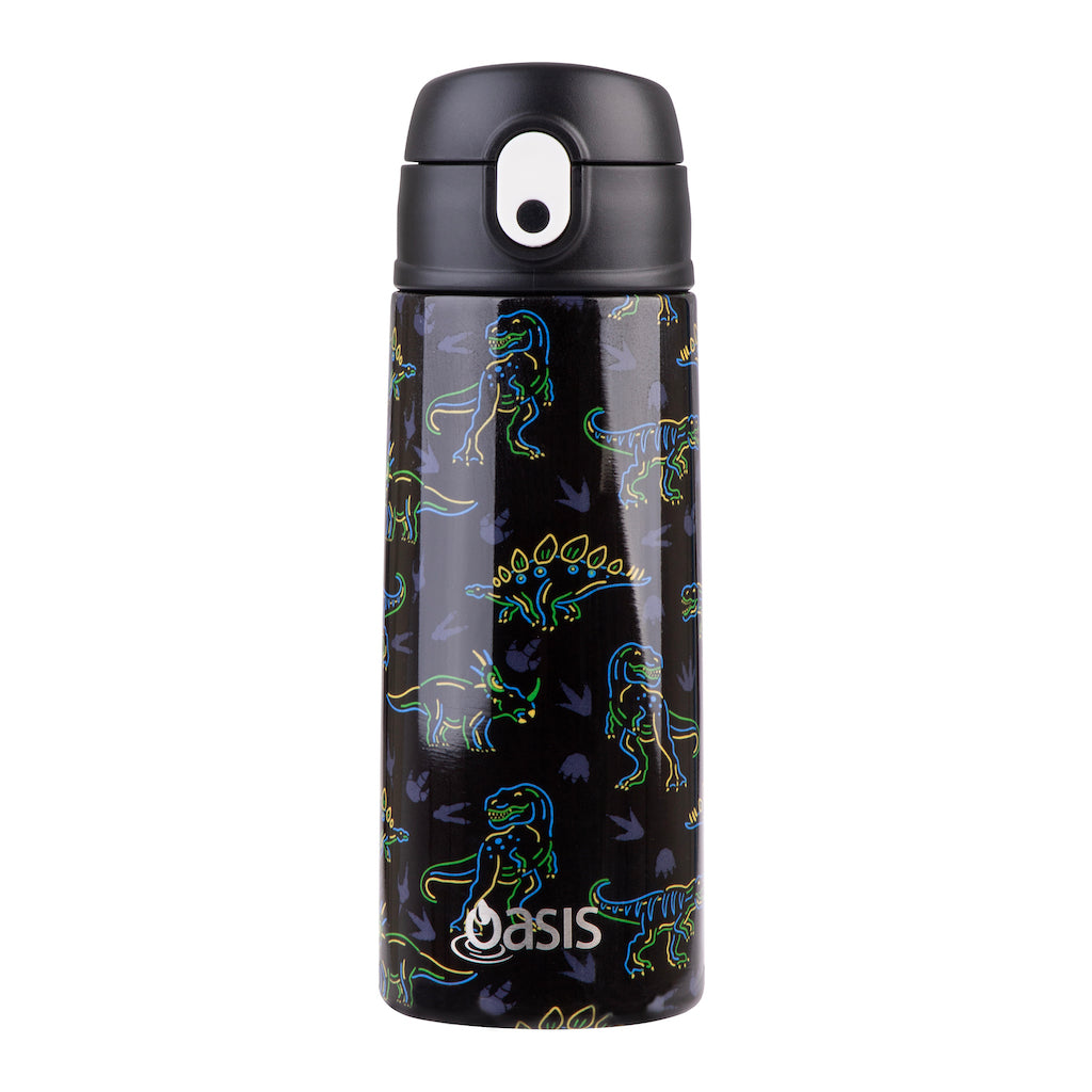 Oasis Stainless Steel Drink Bottles - 550ml - Sipper Straw