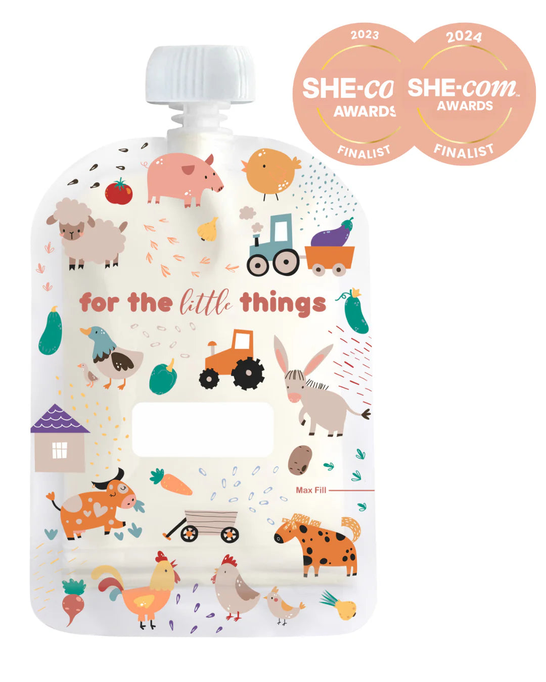 Sinchies 150ml Reusable Food Pouches