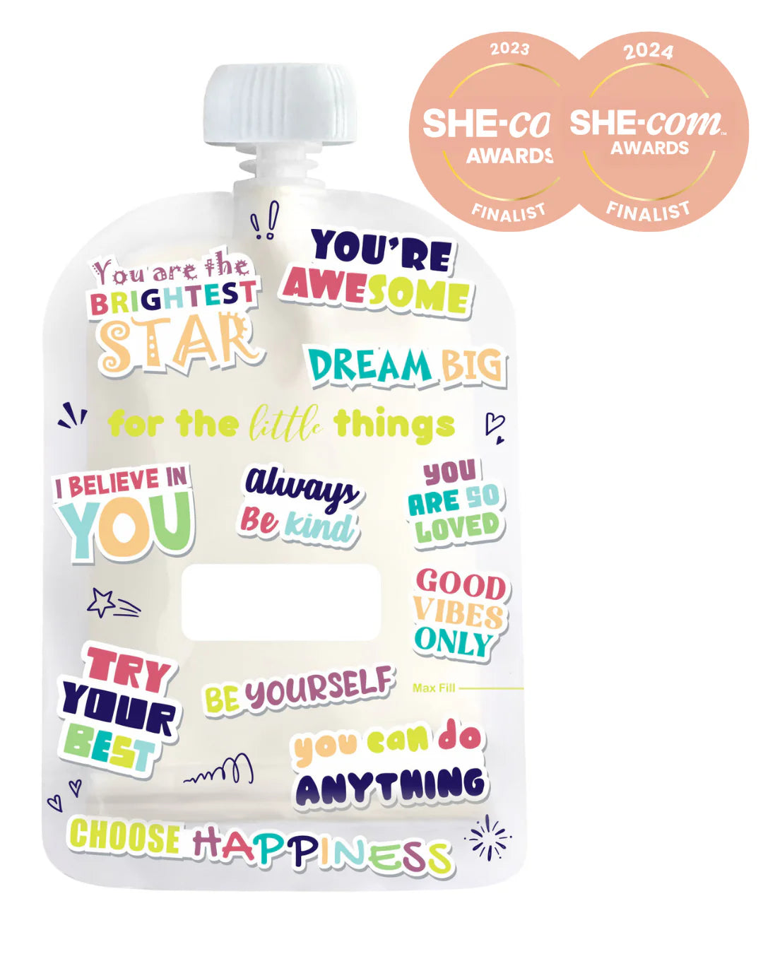 Sinchies 150ml Reusable Food Pouches
