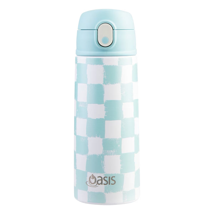 Oasis Stainless Steel Drink Bottles - 550ml - Sipper Straw