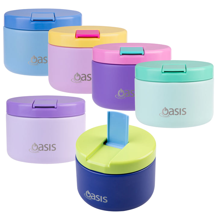 Oasis Double Walled Stainless Steel Food Flask - Quick Release Lid