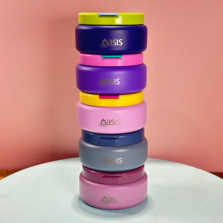 Oasis Double Walled Stainless Steel Food Flask - Quick Release Lid