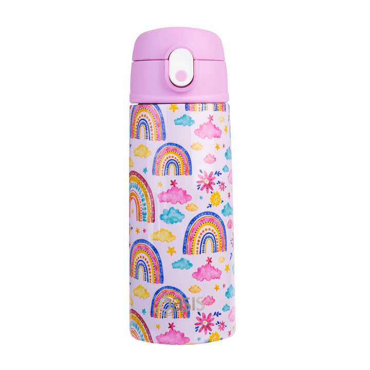 Oasis Stainless Steel Drink Bottles - 550ml - Sipper Straw