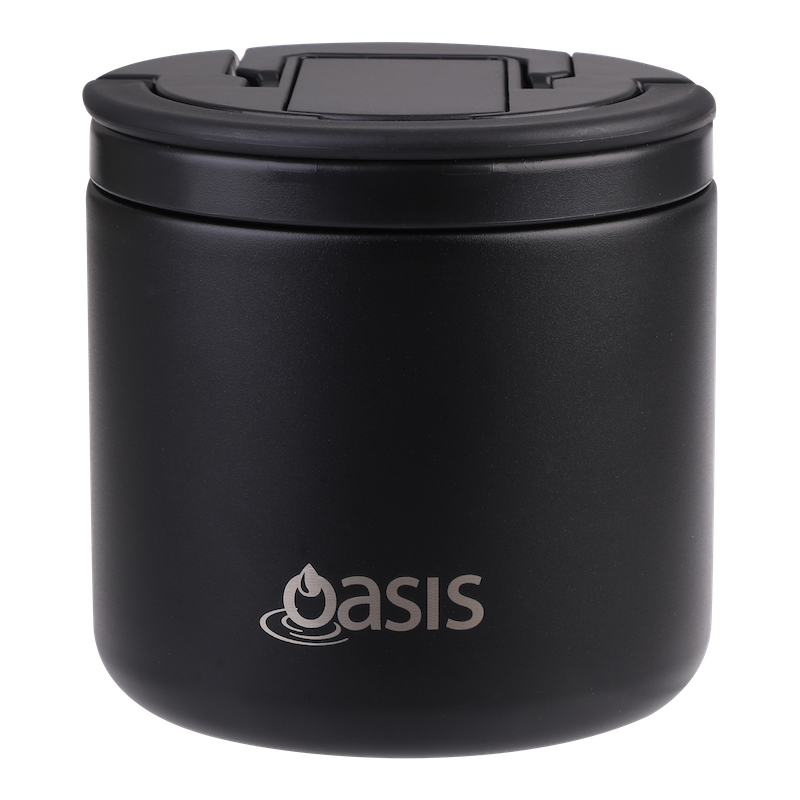 Oasis Double Walled Stainless Steel Food Flask - Quick Release Lid