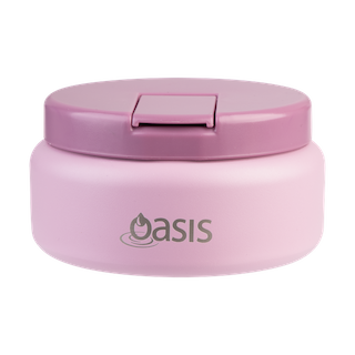 Oasis Double Walled Stainless Steel Food Flask - Quick Release Lid