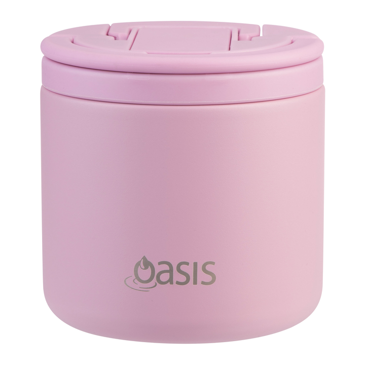 Oasis Double Walled Stainless Steel Food Flask - Quick Release Lid
