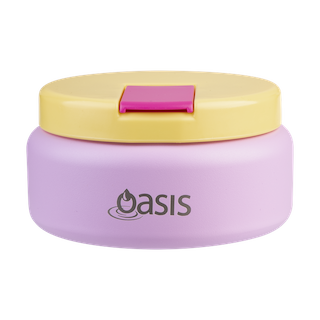 Oasis Double Walled Stainless Steel Food Flask - Quick Release Lid