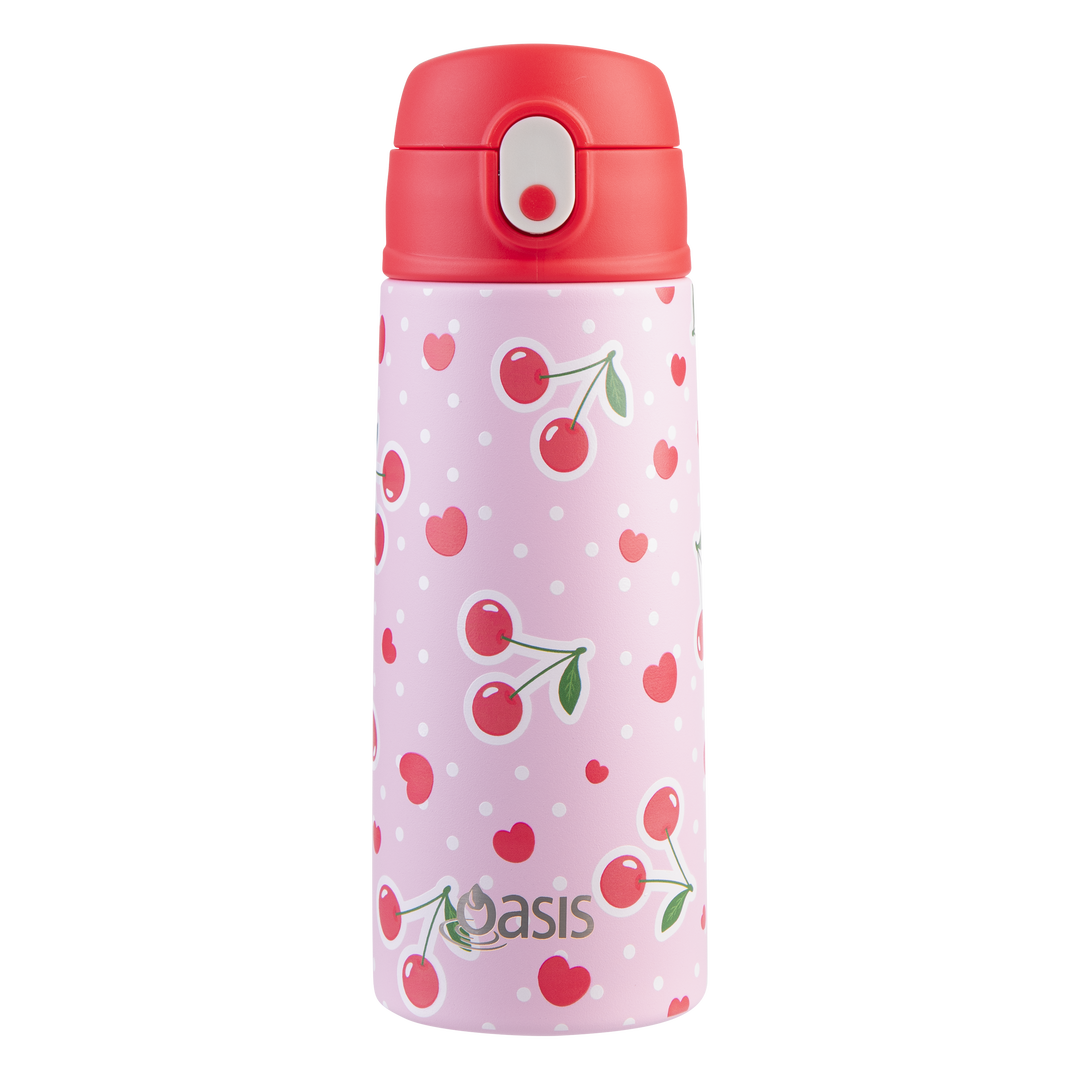 Oasis Stainless Steel Drink Bottles - 550ml - Sipper Straw