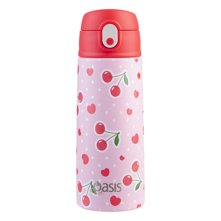 Oasis Stainless Steel Drink Bottles - 550ml - Sipper Straw