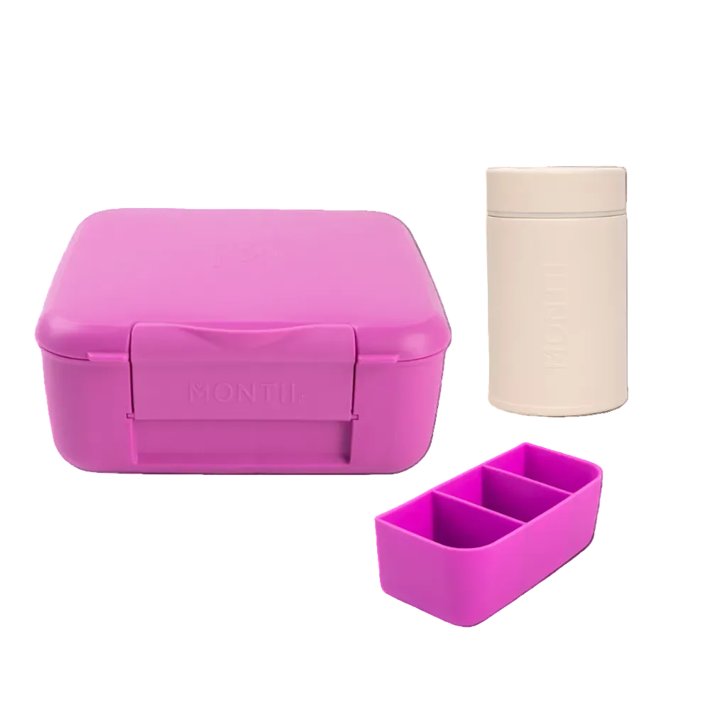 Purple food storage container set 